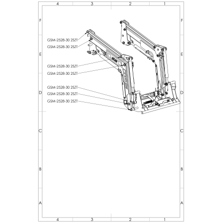 Komplet tulei, łożysk ślizgowych z igliduru do ładowacza MTS-400